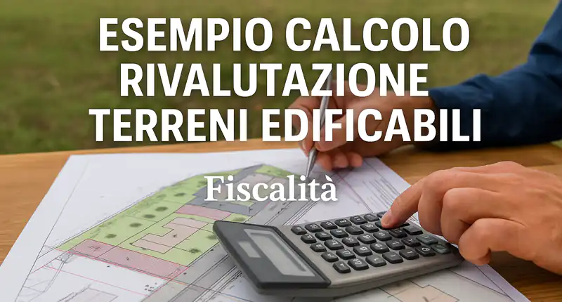 Calcolo rivalutazione terreni edificabili guida aggiornata con esempio pratico
