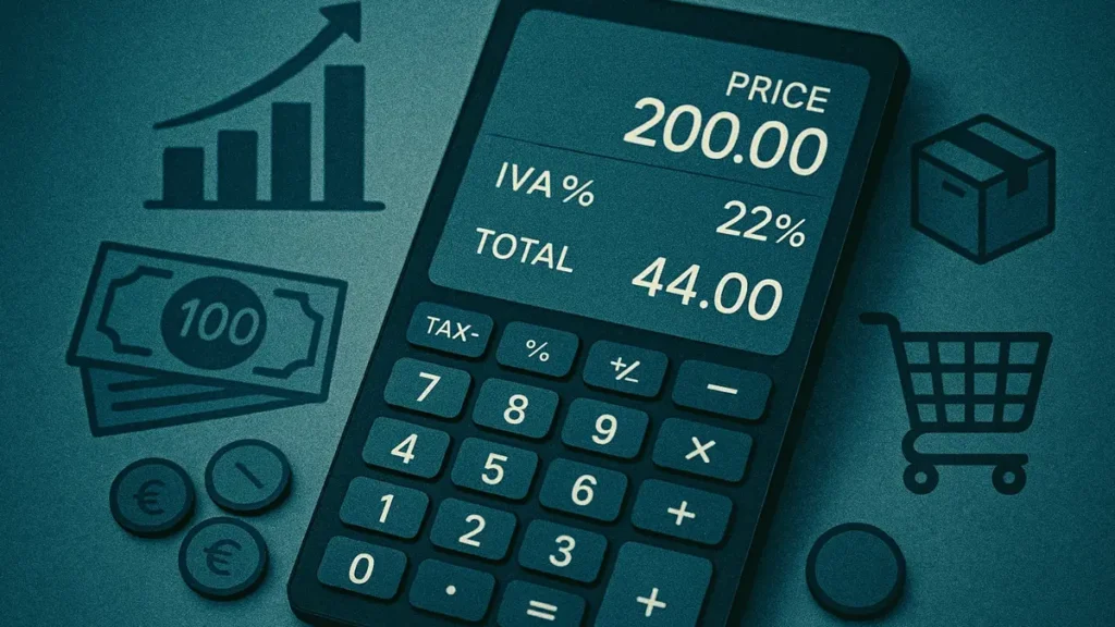 mmagine pulita e professionale che combina elementi visivi di finanza e calcolo