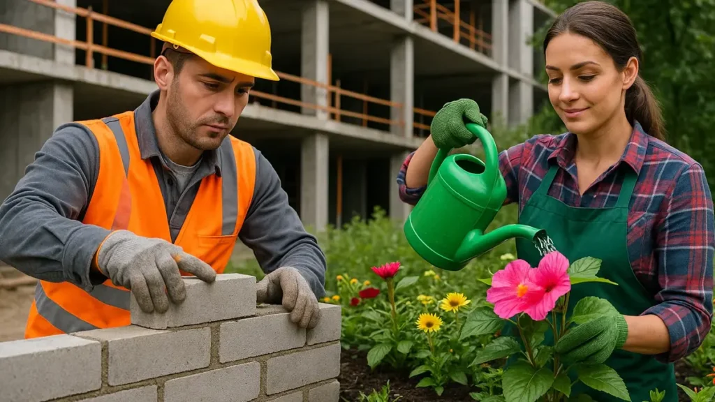 Gestione sostenibile dei rifiuti tra edilizia e giardinaggio