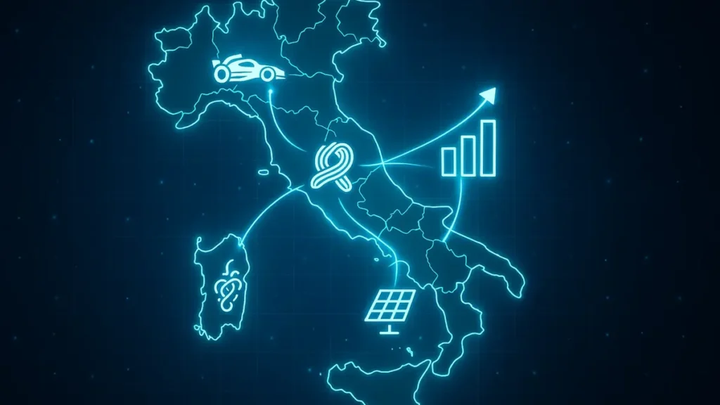 Mappa concettuale dei focus verticali regionali italiani
