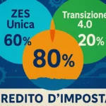 Diagramma grafico che mostra la sinergia tra Credito Imposta ZES Unica e Bonus Macchinari