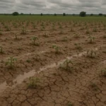 Esempio di terreno argilloso compatto con ristagno acqua