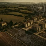 Mappa urbanistica con evidenziata la zona agricola in trasformazione
