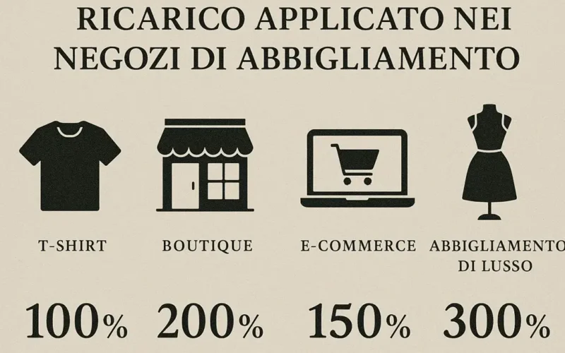 Che ricarico hanno i negozi di abbigliamento