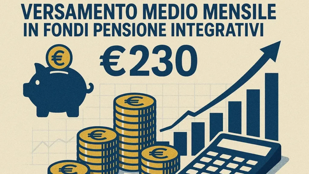 Versamento medio previdenza integrativa in Italia 2025
