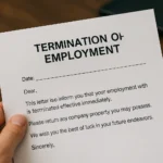 Documento di licenziamento del datore di lavoro