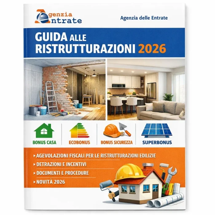 Guida ristrutturazione Agenzia delle Entrate 2026: come funzionano le detrazioni