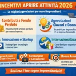 quali incentivi ci sono per aprire un attività nel 2026