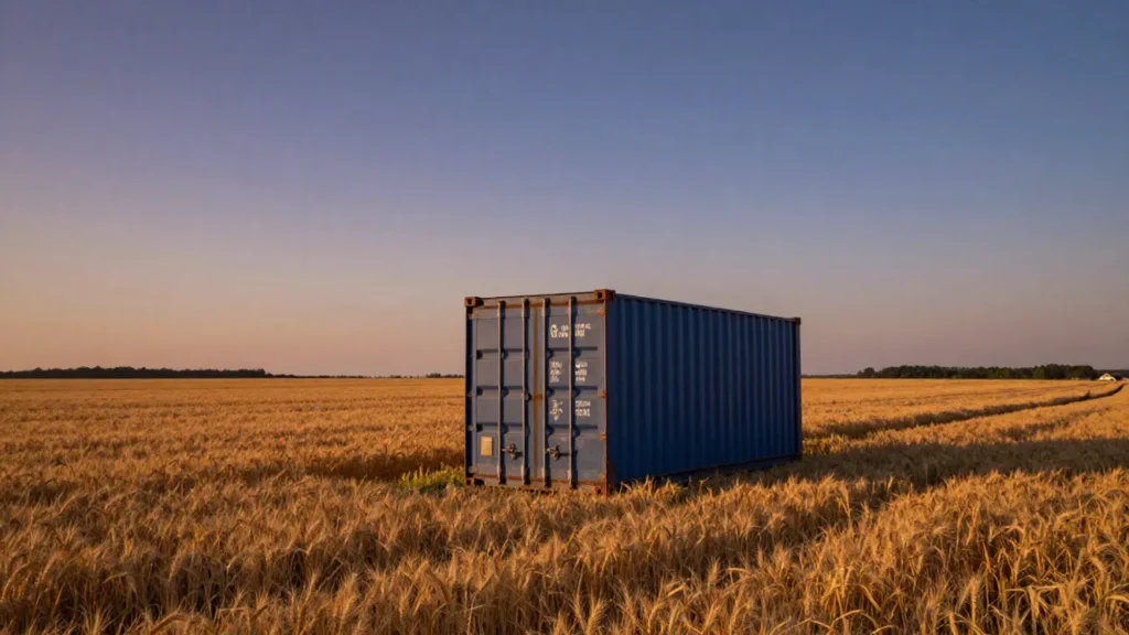 Si può mettere un container su un terreno agricolo