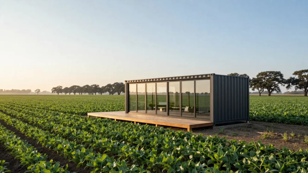 casa container su terreno edificabile