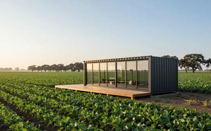 casa container su terreno edificabile