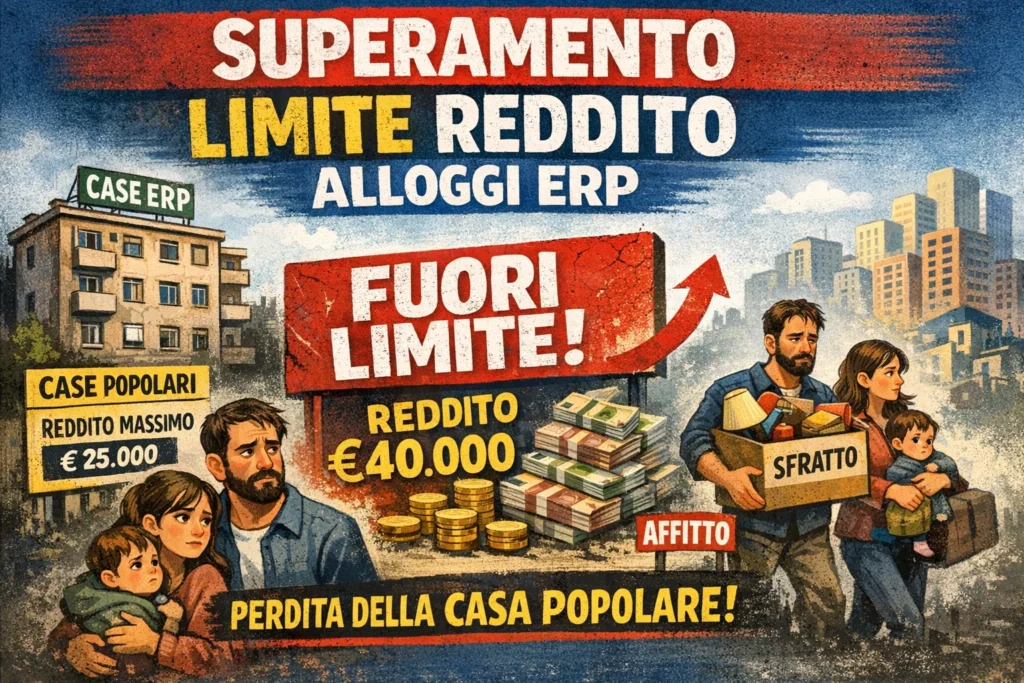superamento limite di reddito per alloggi erp