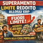 superamento limite di reddito per alloggi erp