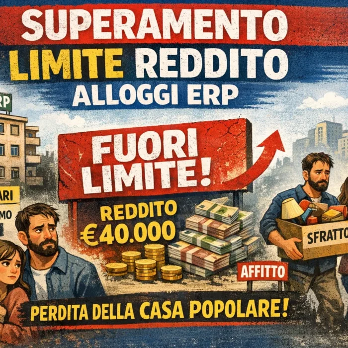 Cosa succede se si supera il limite di reddito per gli alloggi ERP