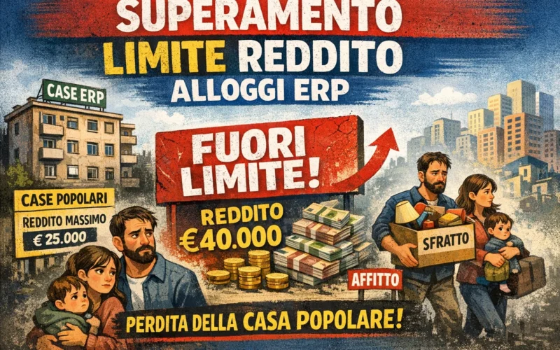 Cosa succede se si supera il limite di reddito per gli alloggi ERP