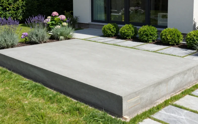 Basamento in cemento in giardino: servono permessi?