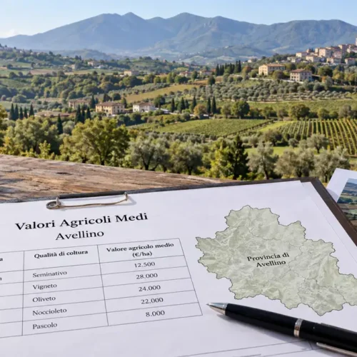 VAM Avellino: valori agricoli medi, tabelle ufficiali e consultazione